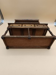 Vintage Apprentice Miniature Welsh Dresser With Handmade Wooden Accessories #1