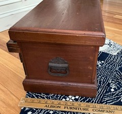 Antique Apothecary Wooden Cabinet Box with Multiple drawers Brass Hardware