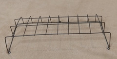 Vintage Sellers / Hoosier Cabinet Cookbook Holder Metal Wire Rack Antique 19×8