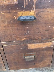 Antique The Tubs MFG Company Ludington, MI Oak Cabinet