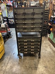industrial Steel Cabinet 30 drawer tool box parts bin Heavy duty Mill Fresh