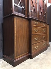 Henkel Harris Federal Breakfront Mahogany Solids And Veneers, Nr. Mint Condition
