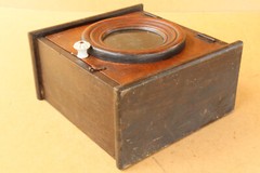 Vintage Clock Antique Wood Box Case for Alarm Clock Wall Cupboard Chest 1950s.