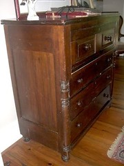 Mahogany Butler Desk Antique Dresser Chest American1880