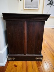 Solid mahogany wood with reclaimed doors credenza cabinet