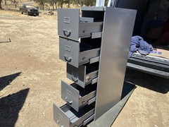 Vintage Allsteel Industrial Metal File Cabinet