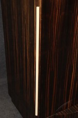 Custom-Made French Macassar Ebony Ruhlman Style Art Deco Bar or Media Cabinet
