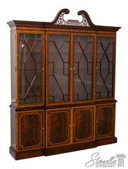 70176: COUNCILL CRAFTSMEN Large 4 Door Mahogany Breakfront Bookcase
