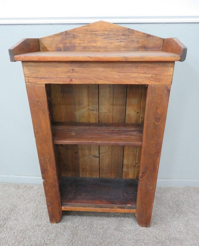 Antique Primitive 19th c. Cupboard Pantry Shelf Farmhouse Country Storage