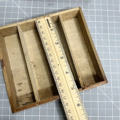 Antique Wood 6-Drawer Parts Cabinet Resistor Organizer Dovetail Knobs Vintage