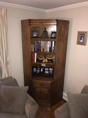 PENNSYLVANIA HOUSE Solid Oak 4 Piece Corner Cabinet & Side Cabinet Set EXC COND!