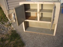 Antique Kitchen Authentic Hoosier Cabinet Primitive Cupboard Upper Section ONLY