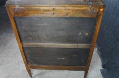 Antique Victorian Walnut Gentleman’s Chest of Drawers Cabinet Console 35″
