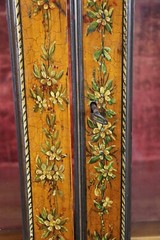 Antique 19th Century Adams Style Paint Decorated Display Cabinet China Cabinet