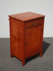 Antique Stickley Bros. Small Display Smokers Cabinet w Towel Rack One Drawer LH9