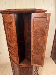 Antique Oak Clark Model “A” Octagon Revolving Dental Cabinet