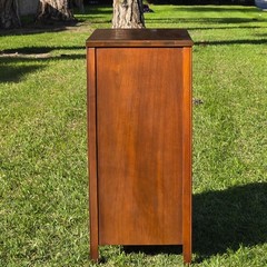 Vintage Mid-Century Modern Record Cabinet / Open Bookshelf