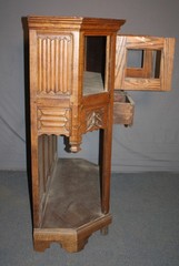 Antique Rare Gothic Oak Server Cabinet