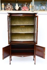 Exquisite Antique Art Nouveau Marquetry Cabinet Iconic Galle Style -Provenance