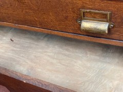 Yawman & Erbe Co Victorian Antique Oak Cabinet — Rare & Beautiful