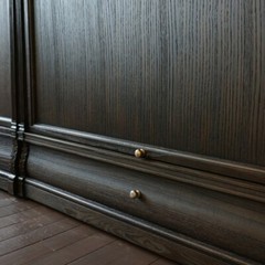 Beautiful Dark Oak Barrister large stacking bookcase display unit