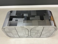 Paul Evans for Directional Cityscape Chrome Cabinet Credenza Brutalist Century