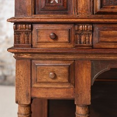 17th Century French Oak & Walnut Cabinet