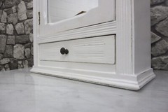 Antique Wooden French Bathroom Cabinet Wall Cabinet Shabby Chic White