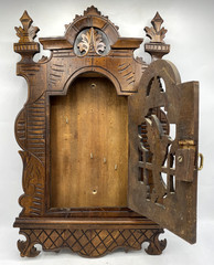 Antique german black forest apothecary cabinet furniture 19th century woodwork