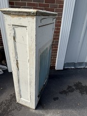 Antique Primitive Wooden Cabinet Vintage Open Frame Cupboard Shabby Chic