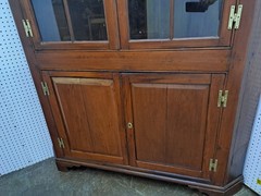19thc Southern Pine Corner Cupboard, Virginia Crafted