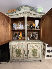 MAGNIFICENT Italian Painted Armoire!