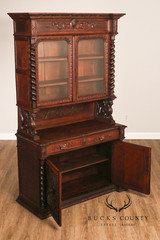 French Renaissance Revival Carved Oak Buffet