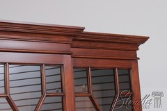L72275: HENKEL HARRIS Model 2365 Cherry 2 Piece Breakfront