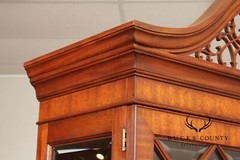 Henkel Harris Georgian Style Mahogany Display Case Cabinet