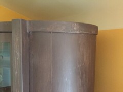 vintage industrial metal display china cabinet case bookcase curio shelf record