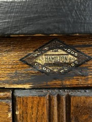 Hamilton MFG 50 CO Drawer Typeset Blueprint Printers Cabinet Antique Solid Wood
