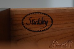 65746: STICKLEY Chippendale Style 4 Door Mahogany Breakfront