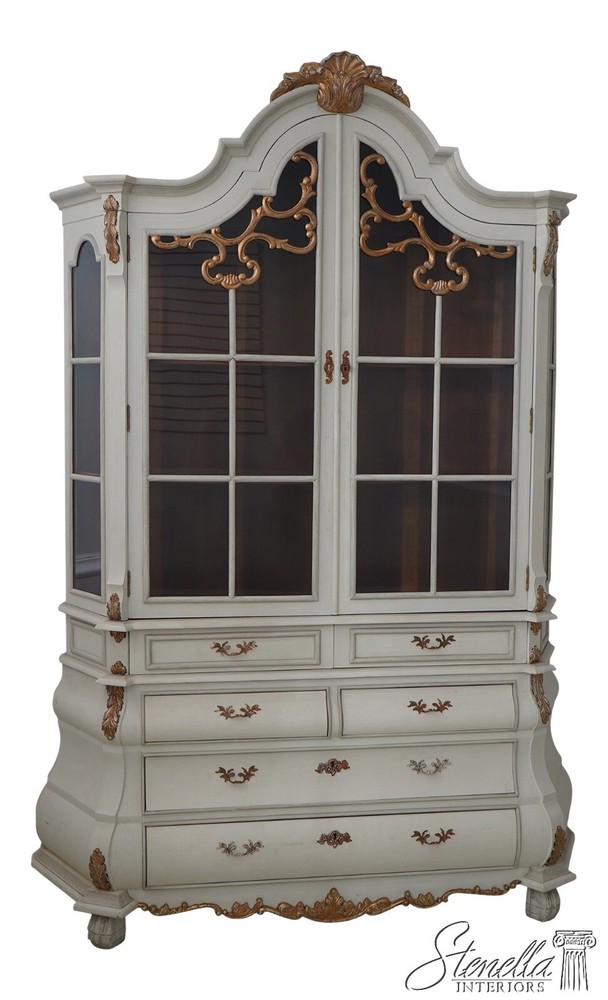 L63332EC: Dutch Style Painted Finish China Cabinet