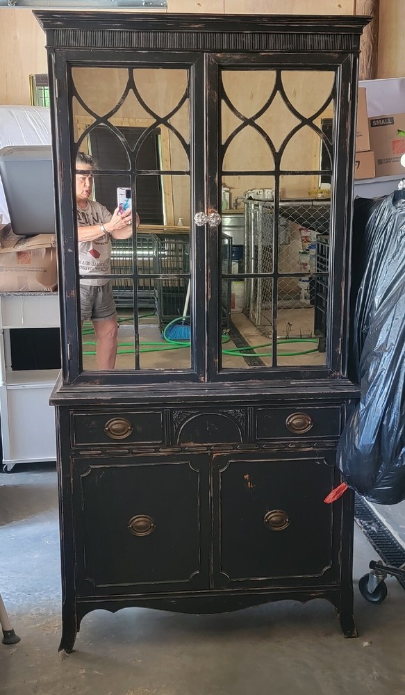 One Of A Kind Refinished Antique Cabinet