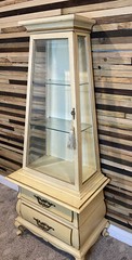 Vintage French Country Provincial Curio Cabinet Freeman Bothers Furniture