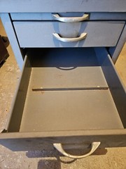 Vintage Original Authentic 4 Drawer Industrial Office File Cabinet w/ KEYS