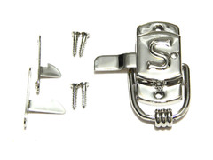 Sellers Kitchen Cabinet Latch “S” Type Right Side Door Nickel Plated