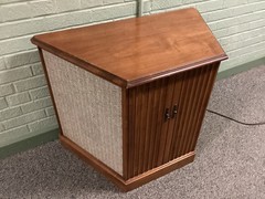 Vintage Wood Working Westinghouse Small Floor Record Player Stereo Cabinet