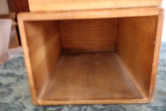 ANTIQUE WOOD LIBRARY SINGLE DRAWER CARD CATALOG
