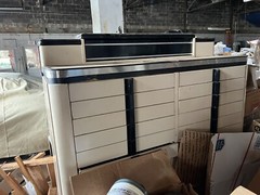 Vintage Art Deco Steel and Wood Dental Cabinet by American Cabinet