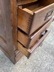 Antique Quarter Sawn Oak 24 Drawer Catalog / File / Folio Cabinet ~ Cape Cod