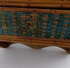 Medicine Apothecary Apothecary Bathroom Cabinet Hobo Chic rattan Two Toned HTF