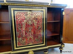 Impressive french credenza L XIV marquetry Boulle 19th Napoléon III period 3door