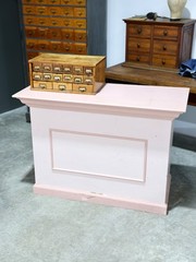 Antique store counter wood bar kitchen island countertop cottage table Vintage